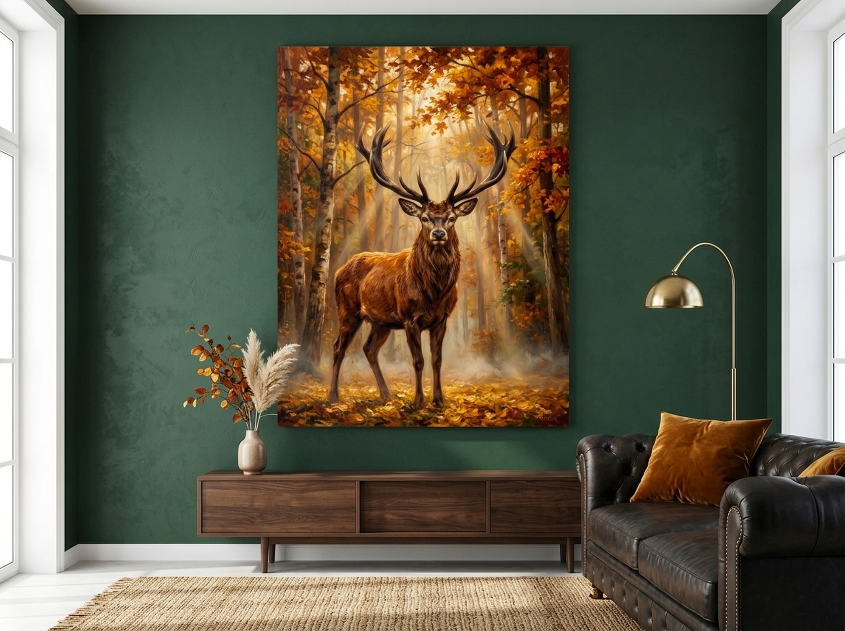 Deer Stag Canvas Wall Art